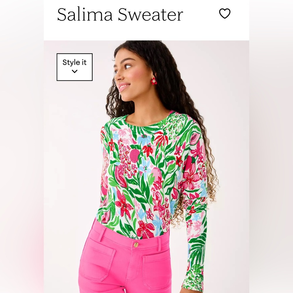 Lilly Pulitzer Salima Sweater / Multi Glowing Gardens